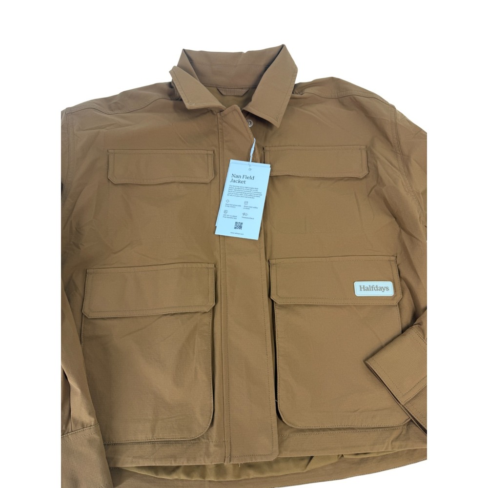 Halfdays Women's Nan Field Jacket Full Zip Nuthatch Brown Size XSMALL XS NWT - Picture 5 of 6